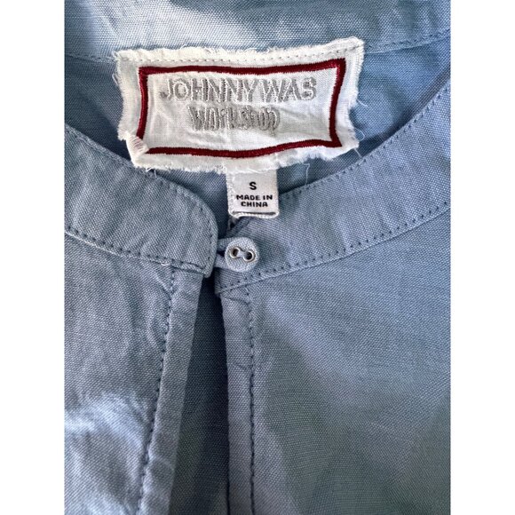 Johnny Was Camellia Embroidered Cotton Dress Size Small New With Tags - Picture 9 of 16